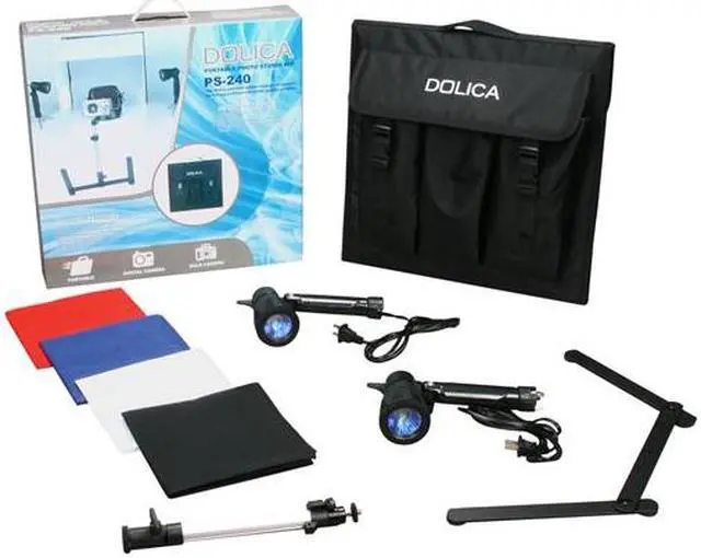 Alt view image 8 of 8 - Dolica PS-240 Portable Photo Studio Kit