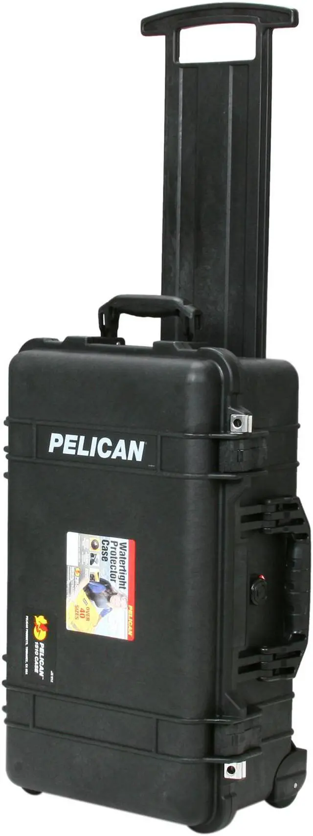 Alt view image 5 of 8 - PELICAN 1510-004-110 Black 1510 Carry On Case with Padded Dividers