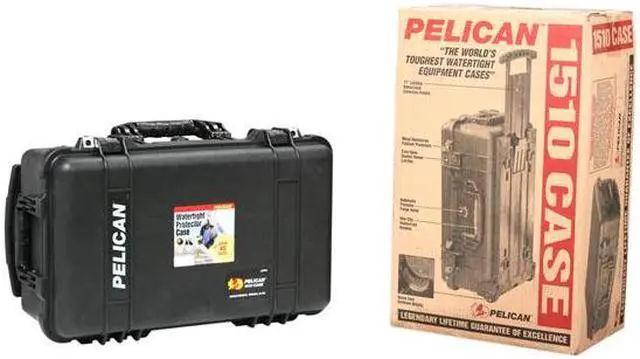 Alt view image 8 of 8 - PELICAN 1510-004-110 Black 1510 Carry On Case with Padded Dividers