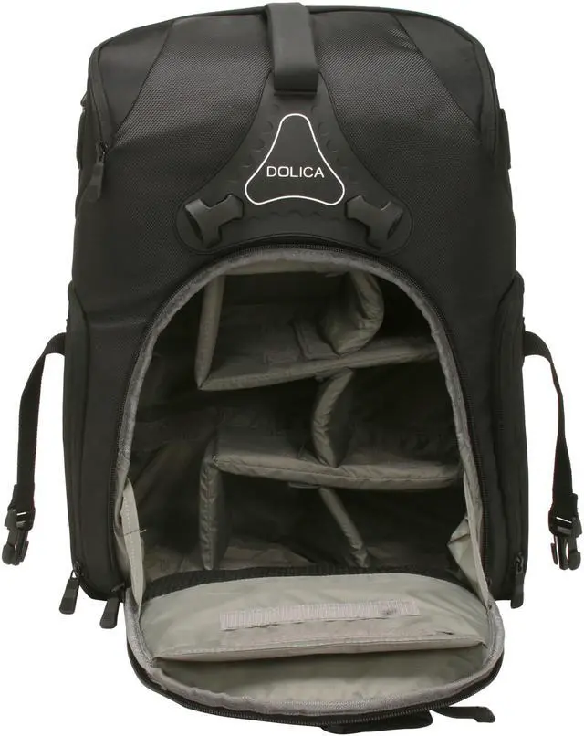 Alt view image 8 of 9 - DOLICA DK-30 Black Travel Camera Backpack - Large
