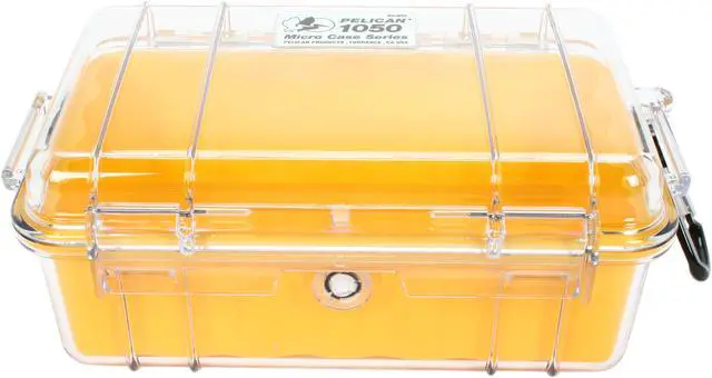 Alt view image 2 of 6 - PELICAN 1050-027-100 Yellow Micro Case with Yellow Liner