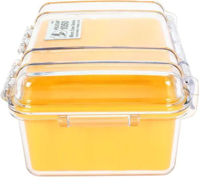 Alt view image 3 of 6 - PELICAN 1050-027-100 Yellow Micro Case with Yellow Liner