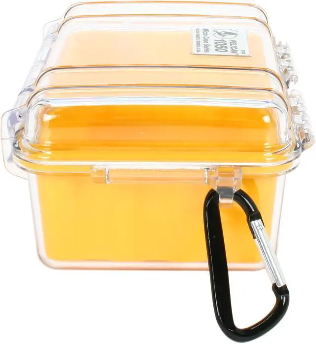 Alt view image 5 of 6 - PELICAN 1050-027-100 Yellow Micro Case with Yellow Liner