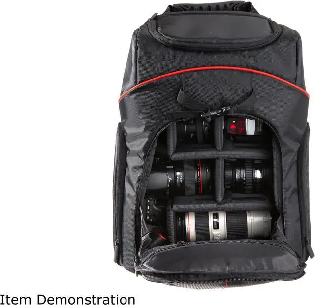 Alt view image 2 of 12 - Rosewill Shine-View RDCB-11001 Black Backpack for DSLR Camera, lens and 15.6" Notebook
