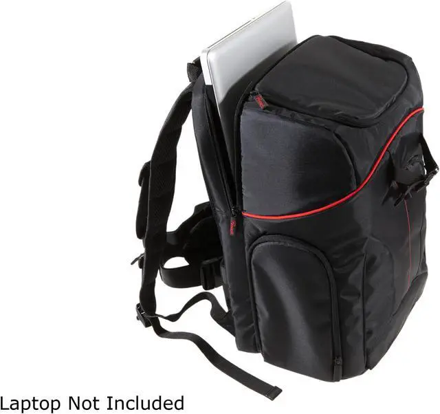 Alt view image 9 of 12 - Rosewill Shine-View RDCB-11001 Black Backpack for DSLR Camera, lens and 15.6" Notebook