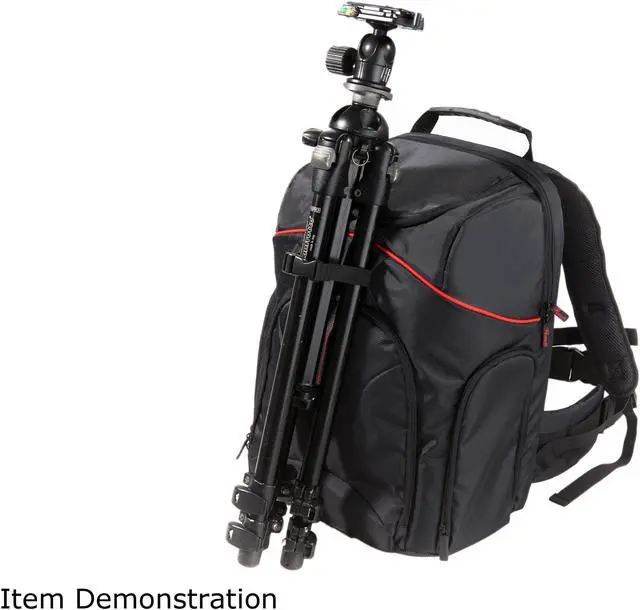 Alt view image 12 of 12 - Rosewill Shine-View RDCB-11001 Black Backpack for DSLR Camera, lens and 15.6" Notebook