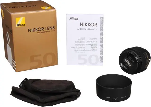 Alt view image 6 of 6 - Nikon 2199 SLR Lenses AF-S NIKKOR 50mm f/1.8G Lens Black