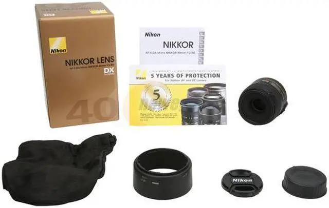 Alt view image 8 of 7 - Nikon 2200 SLR Lenses AF-S DX Micro-NIKKOR 40mm f/2.8G Lens Black