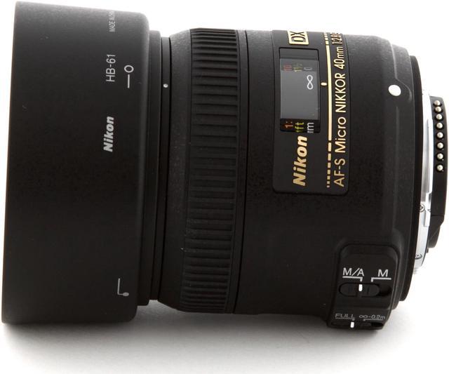 Nikon 2200 SLR Lenses AF-S DX Micro-NIKKOR 40mm f/2.8G Lens Black