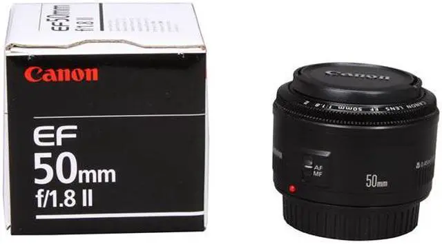 Alt view image 6 of 6 - Canon 2514A002 SLR Lenses EF 50mm f/1.8 II Standard & Medium Telephoto Lens Black
