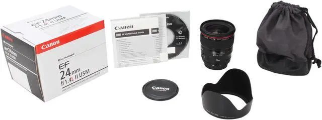 Alt view image 6 of 6 - Canon 2750B002 SLR Lenses EF 24mm f/1.4L II USM Wide Angle Lens Black