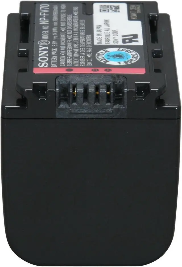 Alt view image 3 of 6 - SONY NP-FV70 2060 mAh Lithium-Ion Rechargeable Camcorder Battery Pack