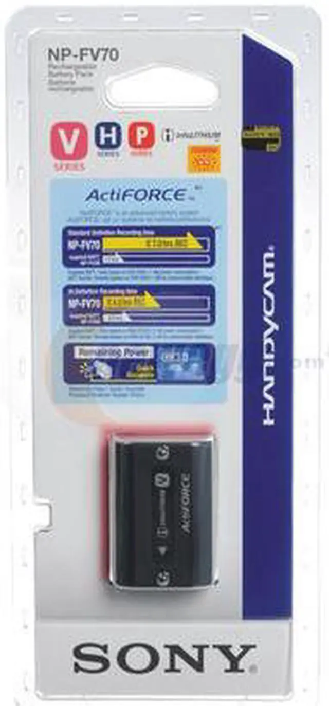 Alt view image 2 of 2 - SONY NPFV70 2060 mAh Lithium-Ion Battery