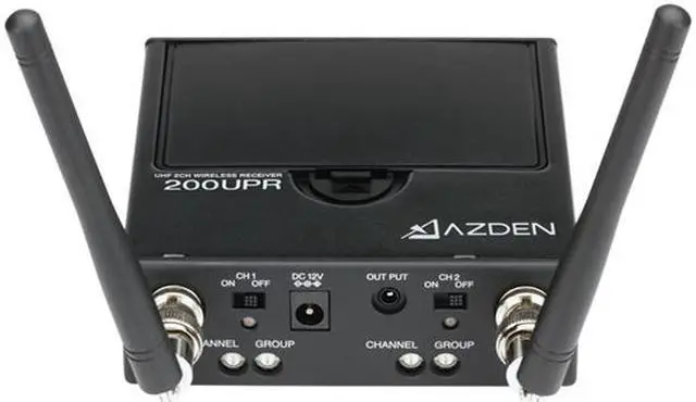 Main image of AZDEN 200-UPR Dual-Channel On-Camera UHF Wireless Receiver