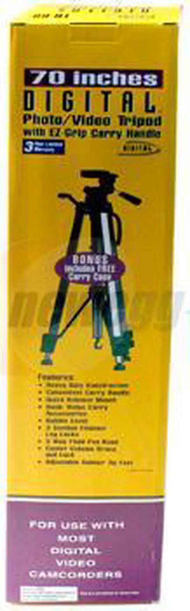 Alt view image 4 of 4 - SAKAR TR-68 Video & Photo Tripod