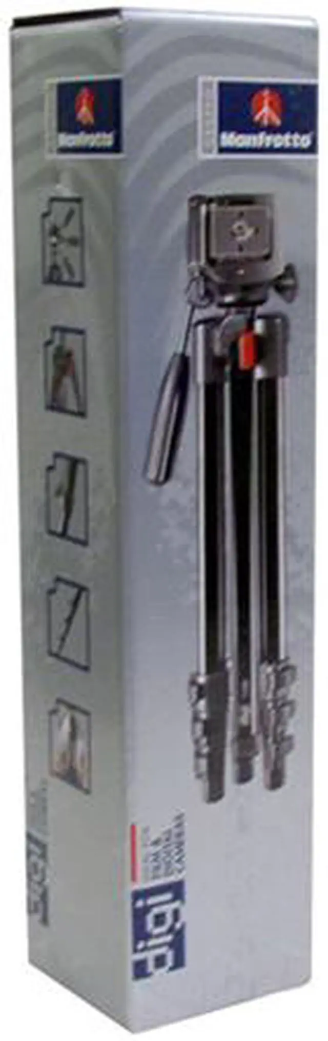 Alt view image 3 of 3 - Manfrotto 728B Digi Compact Tripod (Black)