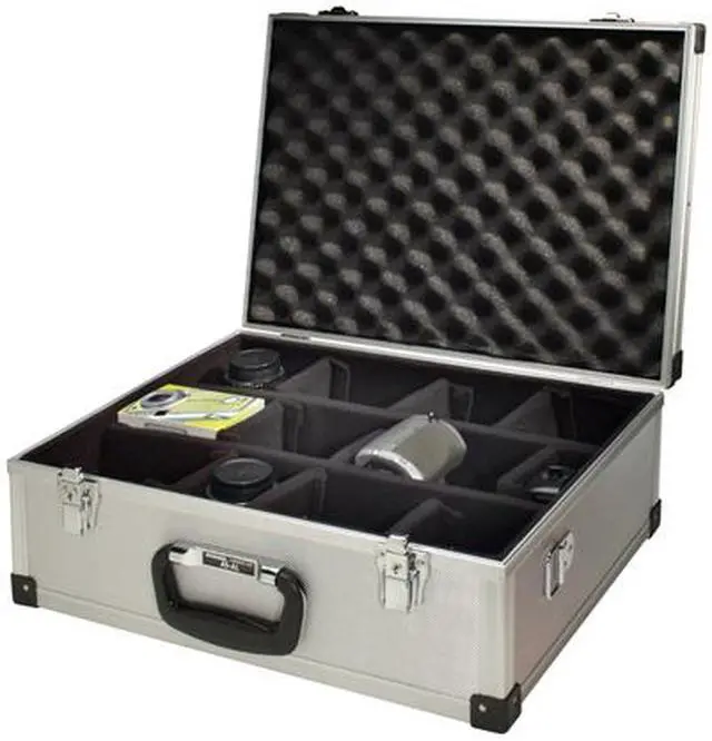 Alt view image 2 of 2 - HAKUBA AS Series AS-AL Silver Textured Large Aluminum Case