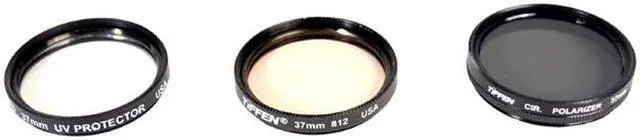 Main image of TiFFEN 37TPK1 Basic 3 Filter Kit (UVP, 812, Circular Polarizer, Pouch)