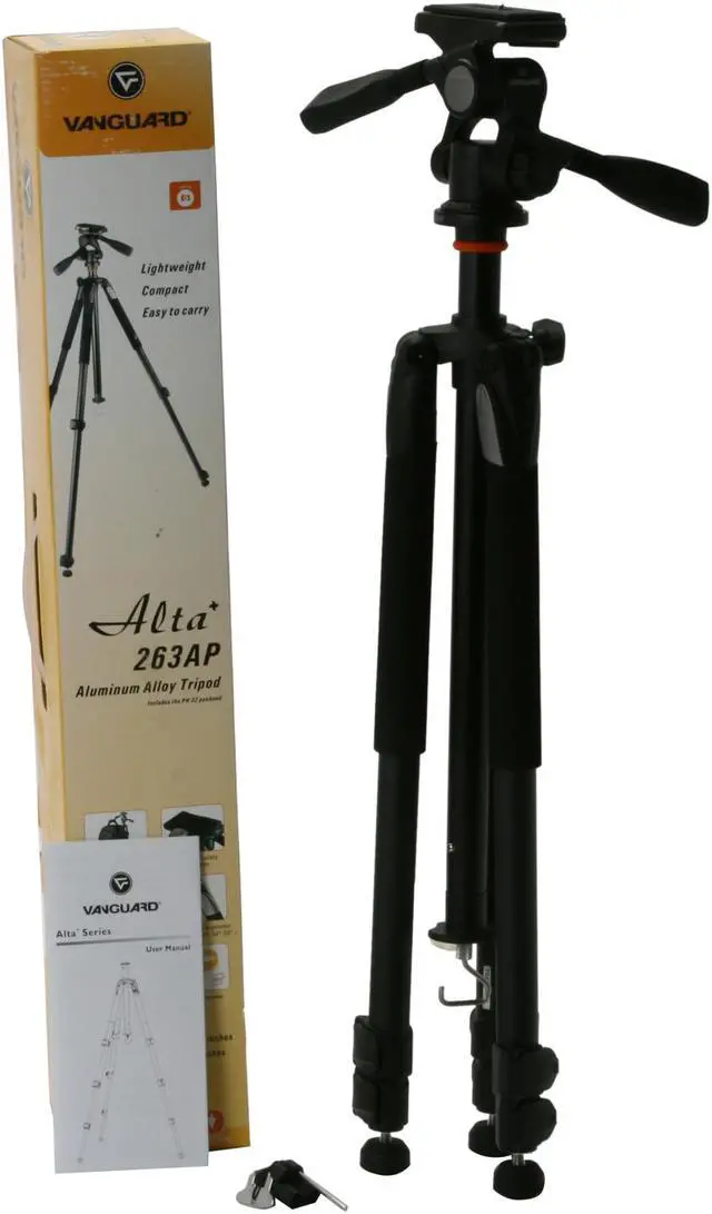 Alt view image 7 of 7 - VANGUARD Alta+ 263AP Aluminum Alloy Tripod with Panhead