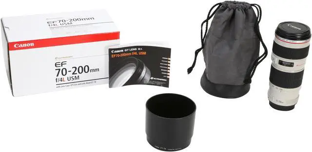 Alt view image 7 of 7 - Canon 2578A002 EF 70-200mm f/4L USM Telephoto Zoom Lens White