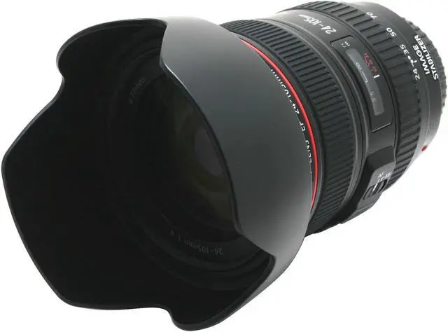 Alt view image 2 of 10 - Canon EF 24-105mm f/4L IS USM SLR Lenses Standard Zoom Lens Black