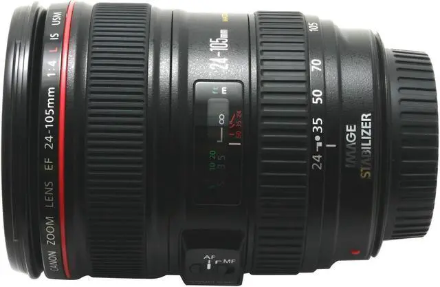 Alt view image 7 of 10 - Canon EF 24-105mm f/4L IS USM SLR Lenses Standard Zoom Lens Black