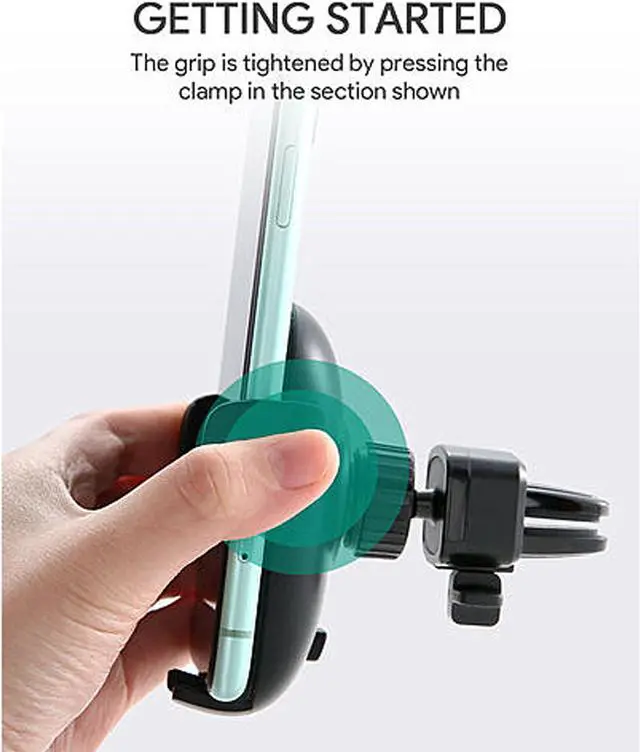 Alt view image 5 of 8 - AUKEY Car Mount Phone Holder Strong Suction Easy One Touch Lock/Release
