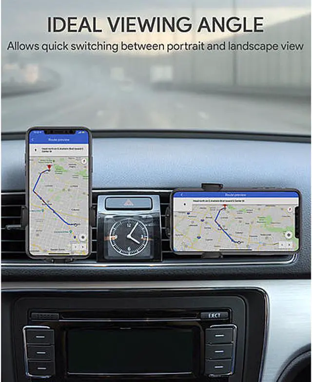 Alt view image 7 of 8 - AUKEY Car Mount Phone Holder Strong Suction Easy One Touch Lock/Release