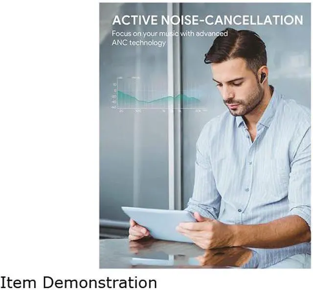 Alt view image 5 of 8 - AUKEY Hybrid Active Noise-Canceling(ANC) Wireless Earbuds with Transparency Mode, Hi-Fi Stereo Sound, Touch Control, Bluetooth 5.0, and USB-C Fast Charging for iPhone Android Black EP-N7
