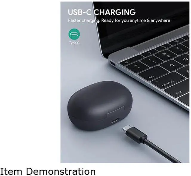 Alt view image 4 of 8 - AUKEY Hybrid Active Noise-Canceling(ANC) Wireless Earbuds with Transparency Mode, Hi-Fi Stereo Sound, Touch Control, Bluetooth 5.0, and USB-C Fast Charging for iPhone Android Black EP-N7