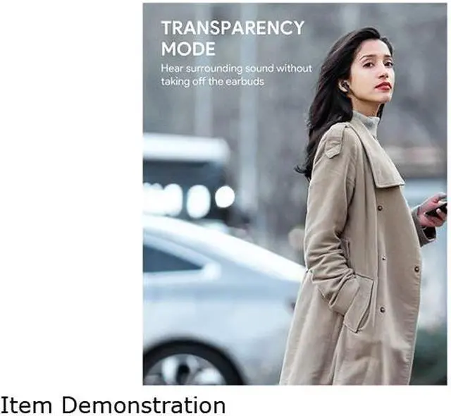 Alt view image 6 of 8 - AUKEY Hybrid Active Noise-Canceling(ANC) Wireless Earbuds with Transparency Mode, Hi-Fi Stereo Sound, Touch Control, Bluetooth 5.0, and USB-C Fast Charging for iPhone Android Black EP-N7