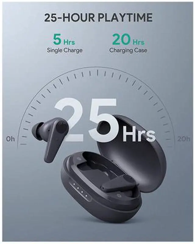 Alt view image 3 of 8 - AUKEY Hybrid Active Noise-Canceling(ANC) Wireless Earbuds with Transparency Mode, Hi-Fi Stereo Sound, Touch Control, Bluetooth 5.0, and USB-C Fast Charging for iPhone Android Black EP-N7