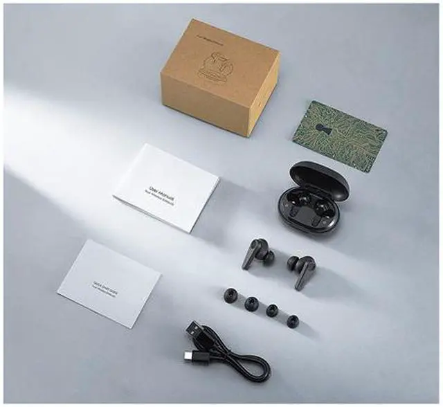 Alt view image 8 of 8 - AUKEY Hybrid Active Noise-Canceling(ANC) Wireless Earbuds with Transparency Mode, Hi-Fi Stereo Sound, Touch Control, Bluetooth 5.0, and USB-C Fast Charging for iPhone Android Black EP-N7