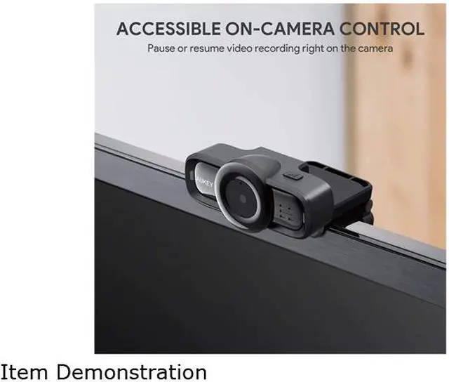 Alt view image 5 of 7 - AUKEY PC-LM3 Autofocus Webcam 1080p Full HD with Noise Reduction Microphones