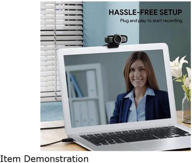 Alt view image 6 of 7 - AUKEY PC-LM3 Autofocus Webcam 1080p Full HD with Noise Reduction Microphones