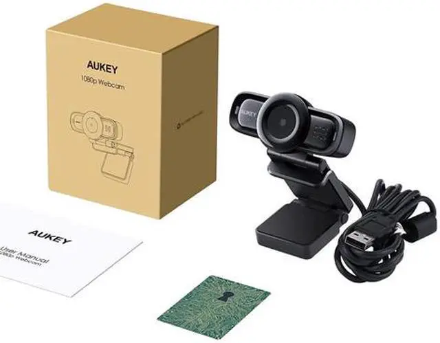 Alt view image 7 of 7 - AUKEY PC-LM3 Autofocus Webcam 1080p Full HD with Noise Reduction Microphones