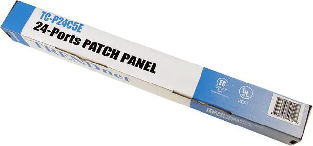Alt view image 3 of 3 - TRENDnet TC-P24C5E 24-port Cat5/5e Unshielded Patch Panel