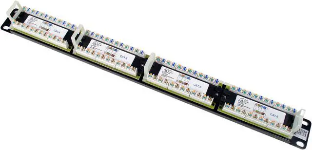 Alt view image 5 of 6 - TRENDnet 24-Port Cat6 Unshielded Rackmount Patch Panel, TC-P24C6