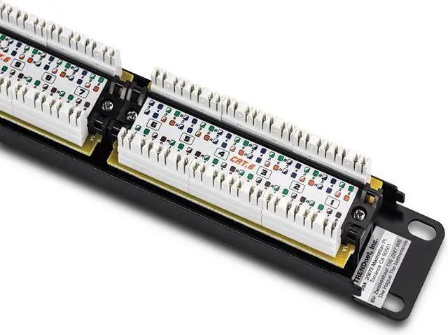 Alt view image 4 of 6 - TRENDnet 24-Port Cat6 Unshielded Rackmount Patch Panel, TC-P24C6