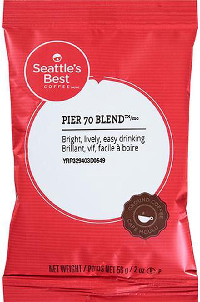Premeasured Coffee Packs, Pier 70 Blend, 2 oz Packet, 18/Box