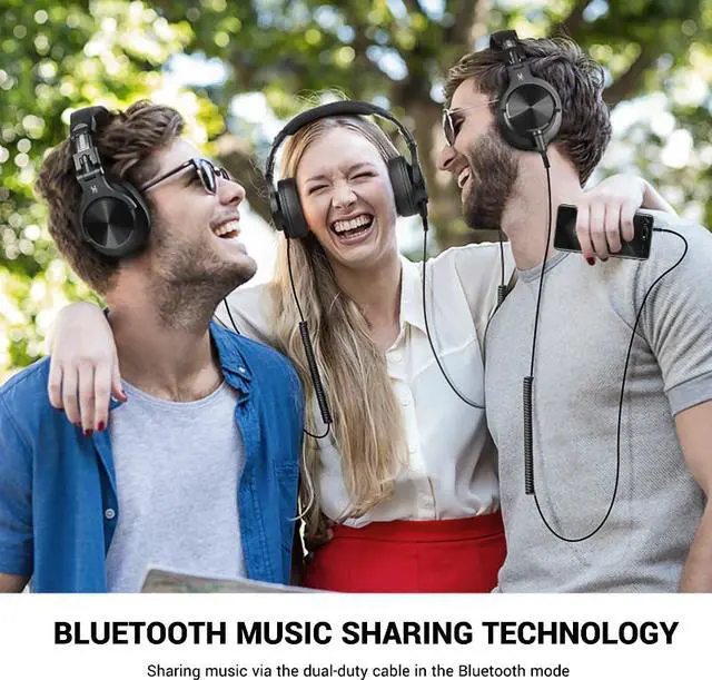 Alt view image 5 of 7 - Oneodio Fusion A70 Bluetooth Headphones Stereo Over Ear Wireless Headset Professional Recording Studio Monitor DJ Headphones