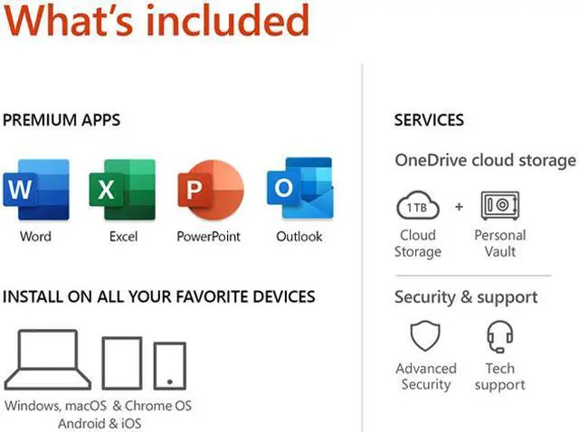 Alt view image 2 of 5 - Microsoft Office 365 Home | 12-month subscription, up to 6 people, PC/Mac Key Card
