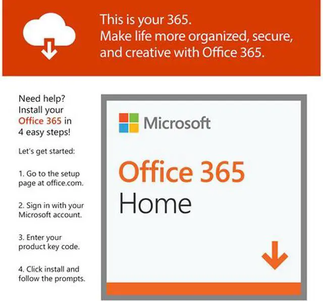 Alt view image 5 of 5 - Microsoft Office 365 Home | 12-month subscription, up to 6 people, PC/Mac Key Card