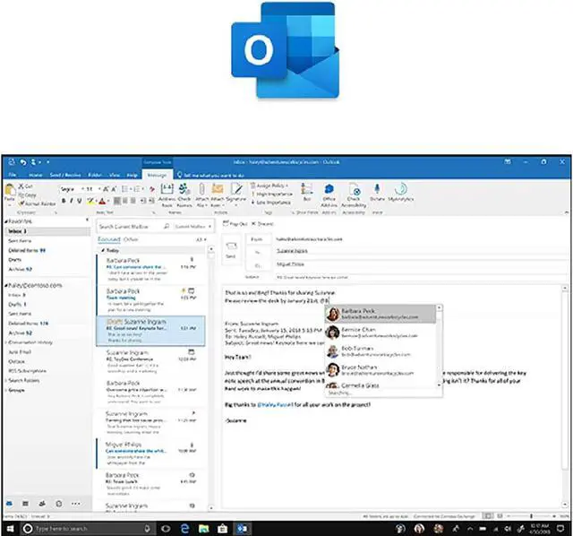Alt view image 6 of 6 - Microsoft Office Home and Business 2019 - 1 Device, Windows 10 PC/Mac Download