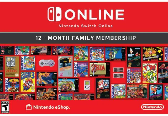Nintendo Switch Online Family Membership 12 Month [Digital Code