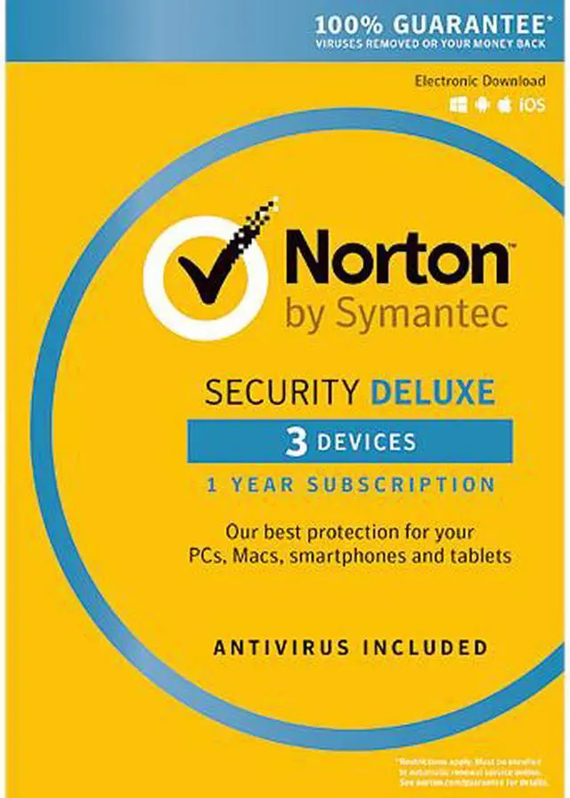 Main image of Symantec Norton Security with Antivirus Deluxe 3 Devices + Norton Utilities Bundle [Key Card]