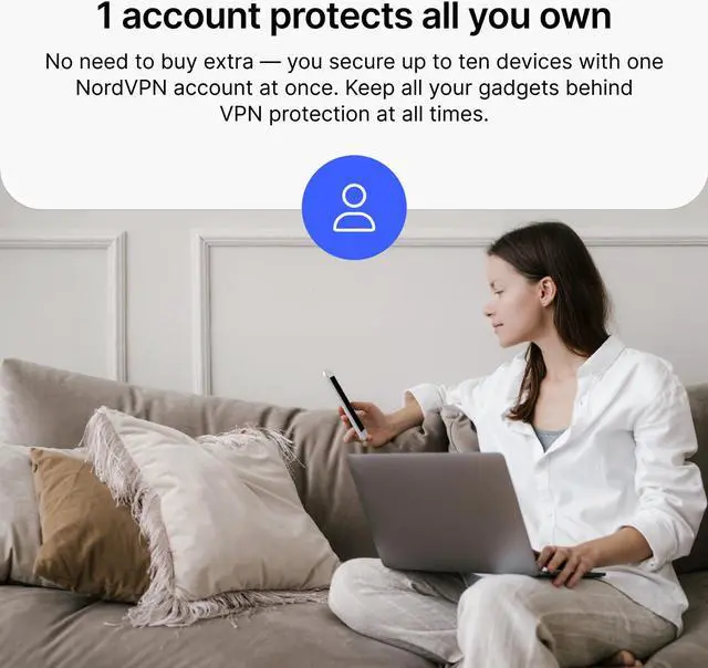 Alt view image 5 of 10 - NordVPN Standard - 1-Year VPN & Cybersecurity Software Subscription For 10 Devices