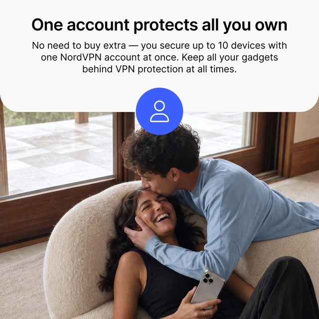Alt view image 5 of 12 - NordVPN Standard, 10 Devices / 2 Year, Best VPN, Next-Gen Antivirus, Digital Code