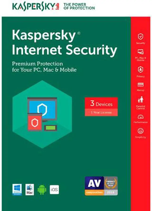Main image of Kaspersky Internet Security 2017 - 3 PCs (Key Card)
