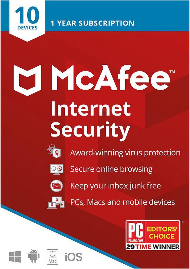 Main image of McAfee Internet Security - 10 Devices / 1 Year